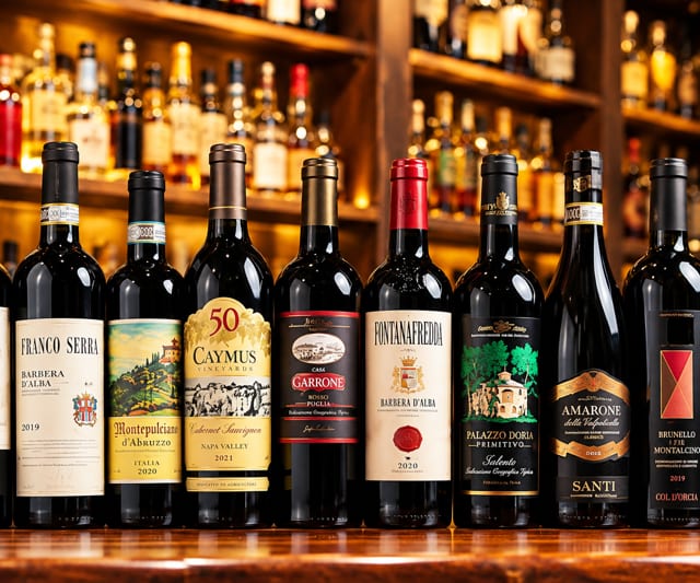 Red Wine Menu