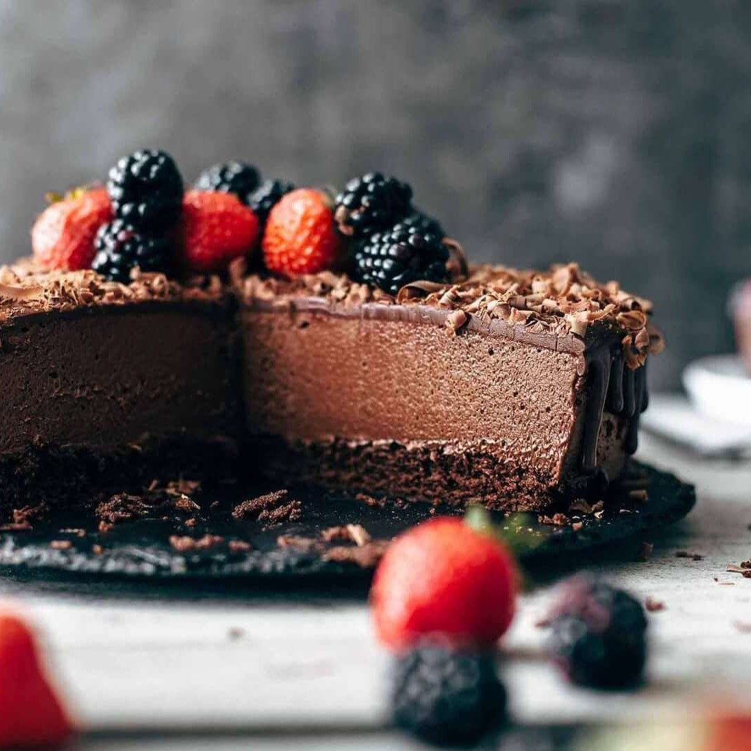 Chocolate Mousse Cake.