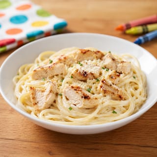 Kid's Pasta Alfredo with Chicken