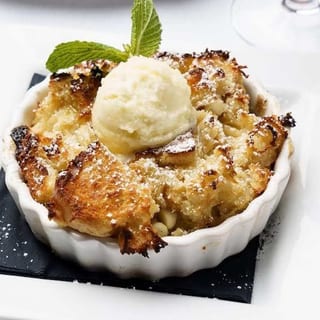 White Chocolate Bread Pudding