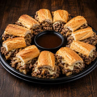 Shaved Smoked Ribeye Sandwich Platter