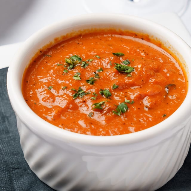 Spicy Tomato Basil Soup.