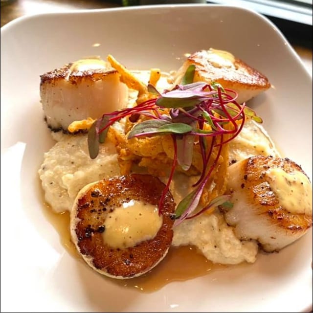 Pan Seared Shrimp & Scallops.